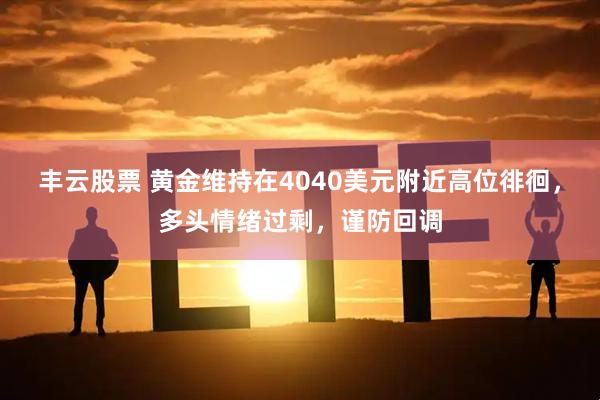 丰云股票 黄金维持在4040美元附近高位徘徊,多头情绪过剩,谨防回调