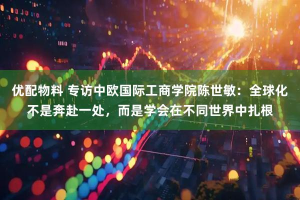 优配物料 专访中欧国际工商学院陈世敏:全球化不是奔赴一处,而是学会在不同世界中扎根